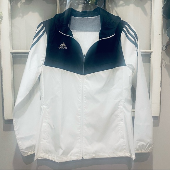 Adidas Women's Black and White Jacket - Picture 3 of 14